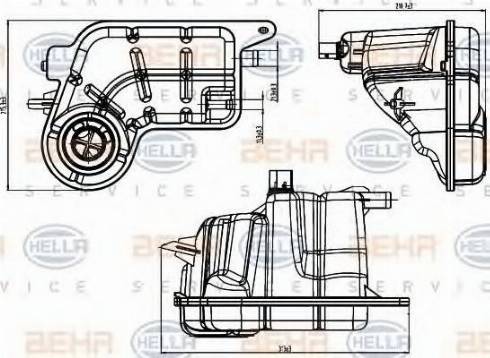 BEHR HELLA Service 8MA 376 923-021 - Genişləndirici çən, soyuducu www.furqanavto.az