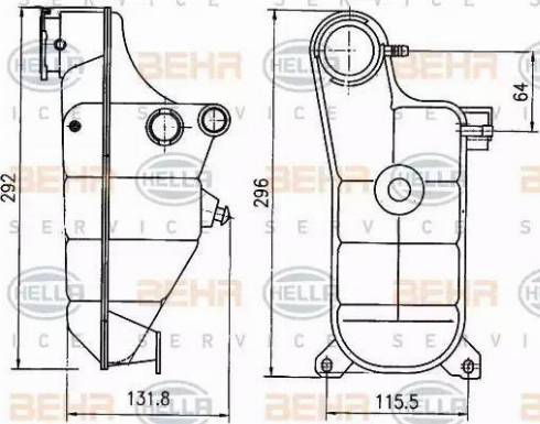 BEHR HELLA Service 8MA 376 755-151 - Genişləndirici çən, soyuducu furqanavto.az