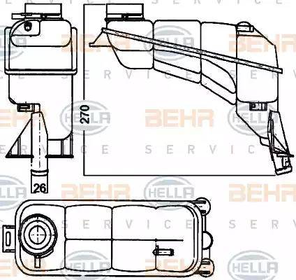 BEHR HELLA Service 8MA 376 755-121 - Genişləndirici çən, soyuducu furqanavto.az