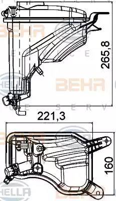 BEHR HELLA Service 8MA 376 789-751 - Genişləndirici çən, soyuducu furqanavto.az