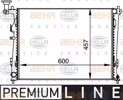 BEHR HELLA Service 8MK 376 764-451 - Radiator, mühərrikin soyudulması furqanavto.az