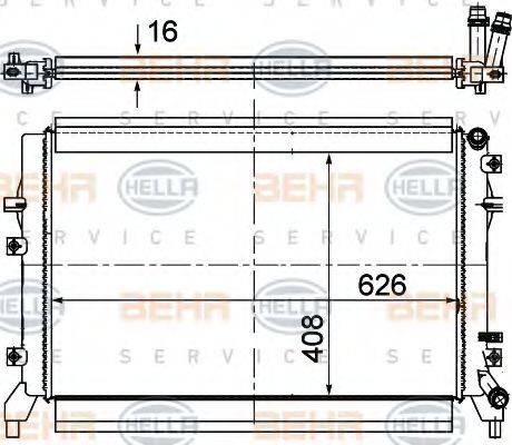 BEHR HELLA Service 8MK 376 764-624 - Radiator, mühərrikin soyudulması furqanavto.az