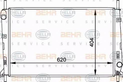 BEHR HELLA Service 8MK 376 764-051 - Radiator, mühərrikin soyudulması furqanavto.az