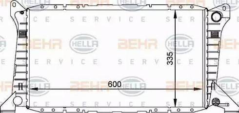 BEHR HELLA Service 8MK 376 764-021 - Radiator, mühərrikin soyudulması furqanavto.az