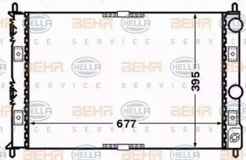 BEHR HELLA Service 8MK 376 766-551 - Radiator, mühərrikin soyudulması furqanavto.az