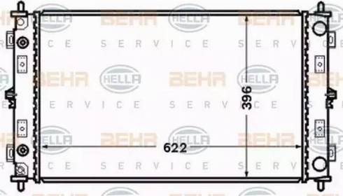 BEHR HELLA Service 8MK 376 766-501 - Radiator, mühərrikin soyudulması furqanavto.az