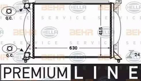 BEHR HELLA Service 8MK 376 766-261 - Radiator, mühərrikin soyudulması furqanavto.az