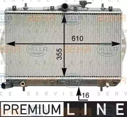 BEHR HELLA Service 8MK 376 762-041 - Radiator, mühərrikin soyudulması furqanavto.az