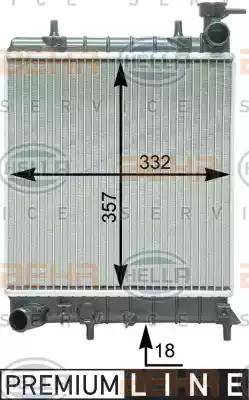 BEHR HELLA Service 8MK 376 762-061 - Radiator, mühərrikin soyudulması furqanavto.az