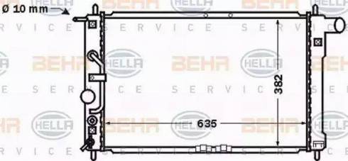 BEHR HELLA Service 8MK 376 767-331 - Radiator, mühərrikin soyudulması furqanavto.az