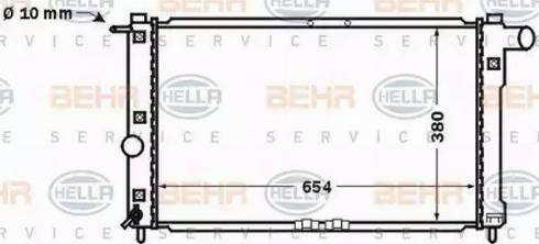 BEHR HELLA Service 8MK 376 767-211 - Radiator, mühərrikin soyudulması furqanavto.az