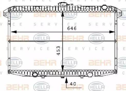 BEHR HELLA Service 8MK 376 706-491 - Radiator, mühərrikin soyudulması furqanavto.az