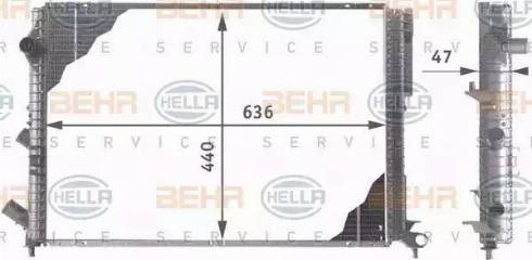 BEHR HELLA Service 8MK 376 706-561 - Radiator, mühərrikin soyudulması furqanavto.az