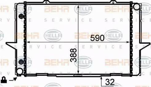 BEHR HELLA Service 8MK 376 706-741 - Radiator, mühərrikin soyudulması furqanavto.az