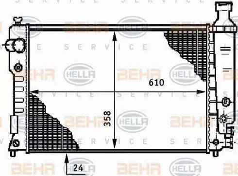 BEHR HELLA Service 8MK 376 708-681 - Radiator, mühərrikin soyudulması furqanavto.az