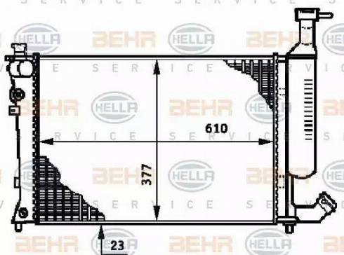 BEHR HELLA Service 8MK 376 719-511 - Radiator, mühərrikin soyudulması furqanavto.az