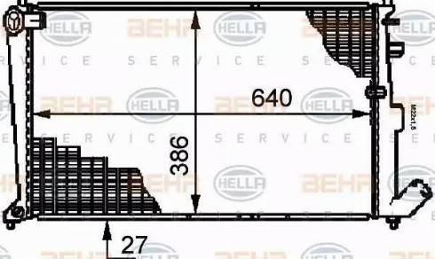 BEHR HELLA Service 8MK 376 719-201 - Radiator, mühərrikin soyudulması furqanavto.az