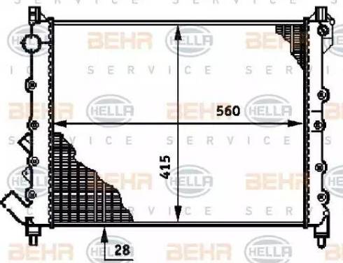 BEHR HELLA Service 8MK 376 719-761 - Radiator, mühərrikin soyudulması furqanavto.az