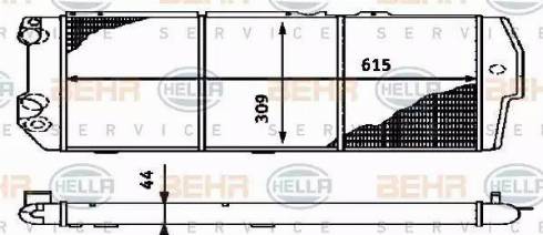 BEHR HELLA Service 8MK 376 714-581 - Radiator, mühərrikin soyudulması furqanavto.az