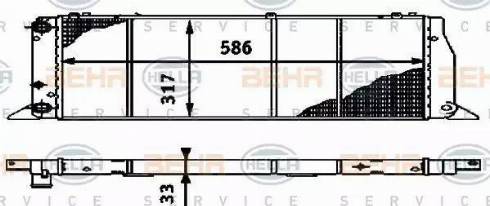 BEHR HELLA Service 8MK 376 714-571 - Radiator, mühərrikin soyudulması furqanavto.az