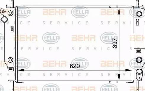 BEHR HELLA Service 8MK 376 716-681 - Radiator, mühərrikin soyudulması furqanavto.az