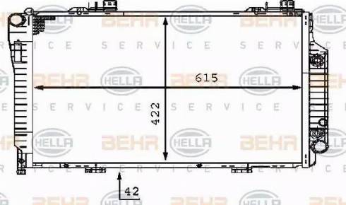 BEHR HELLA Service 8MK 376 710-364 - Radiator, mühərrikin soyudulması furqanavto.az