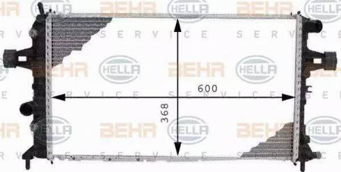 BEHR HELLA Service 8MK 376 710-334 - Radiator, mühərrikin soyudulması furqanavto.az