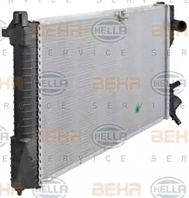 BEHR HELLA Service 8MK 376 711-681 - Radiator, mühərrikin soyudulması furqanavto.az