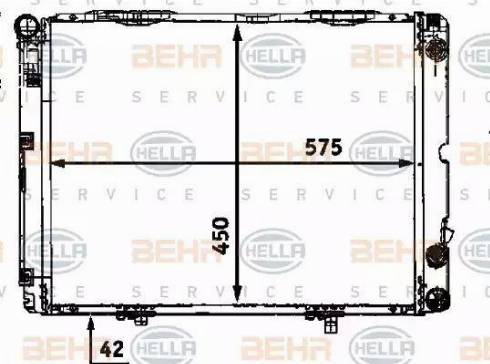 BEHR HELLA Service 8MK 376 712-301 - Radiator, mühərrikin soyudulması furqanavto.az