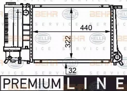 BEHR HELLA Service 8MK 376 717-461 - Radiator, mühərrikin soyudulması furqanavto.az