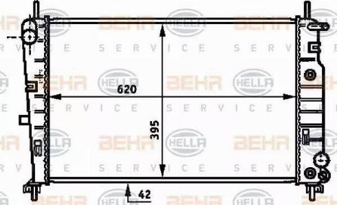 BEHR HELLA Service 8MK 376 717-111 - Radiator, mühərrikin soyudulması furqanavto.az