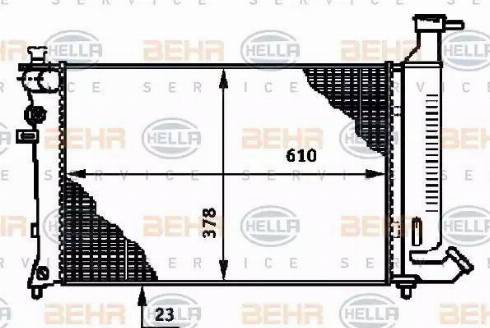 BEHR HELLA Service 8MK 376 717-291 - Radiator, mühərrikin soyudulması furqanavto.az