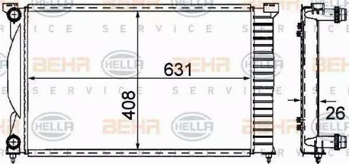 BEHR HELLA Service 8MK 376 781-001 - Radiator, mühərrikin soyudulması furqanavto.az