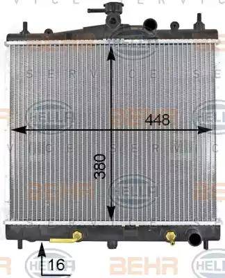 BEHR HELLA Service 8MK 376 787-641 - Radiator, mühərrikin soyudulması furqanavto.az