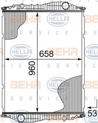 BEHR HELLA Service 8MK 376 724-731 - Radiator, mühərrikin soyudulması furqanavto.az