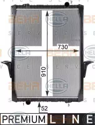 BEHR HELLA Service 8MK 376 726-481 - Radiator, mühərrikin soyudulması furqanavto.az