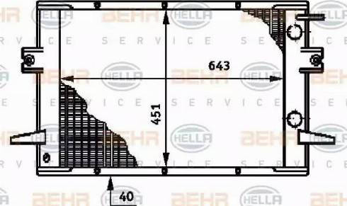 BEHR HELLA Service 8MK 376 720-631 - Radiator, mühərrikin soyudulması furqanavto.az