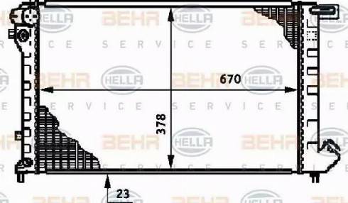 BEHR HELLA Service 8MK 376 720-081 - Radiator, mühərrikin soyudulması furqanavto.az