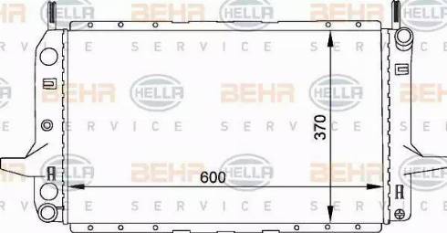 BEHR HELLA Service 8MK 376 720-171 - Radiator, mühərrikin soyudulması furqanavto.az