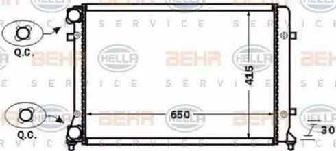 BEHR HELLA Service 8MK 376 774-021 - Radiator, mühərrikin soyudulması furqanavto.az