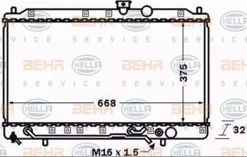 BEHR HELLA Service 8MK 376 770-001 - Radiator, mühərrikin soyudulması furqanavto.az