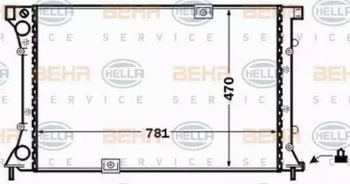 BEHR HELLA Service 8MK 376 771-771 - Radiator, mühərrikin soyudulması furqanavto.az