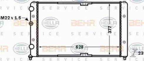 BEHR HELLA Service 8MK 376 773-791 - Radiator, mühərrikin soyudulması furqanavto.az