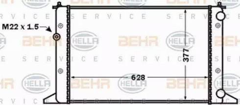 BEHR HELLA Service 8MK 376 773-751 - Radiator, mühərrikin soyudulması furqanavto.az
