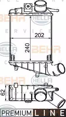 BEHR HELLA Service 8ML 376 746-541 - Intercooler, şarj cihazı furqanavto.az