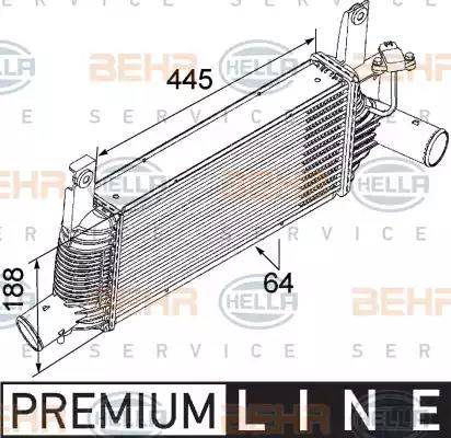 BEHR HELLA Service 8ML 376 746-041 - Intercooler, şarj cihazı furqanavto.az