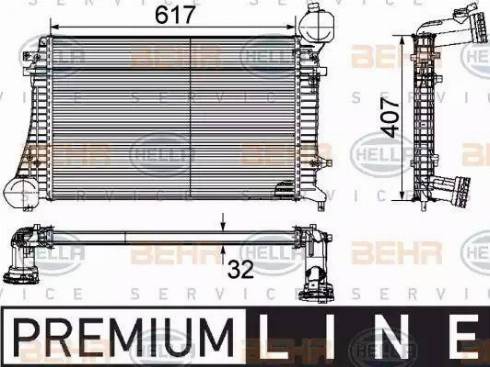 BEHR HELLA Service 8ML 376 746-071 - Intercooler, şarj cihazı furqanavto.az