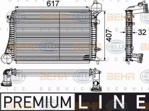 BEHR HELLA Service 8ML 376 746-151 - Intercooler, şarj cihazı furqanavto.az