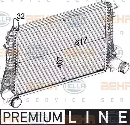 BEHR HELLA Service 8ML 376 746-721 - Intercooler, şarj cihazı furqanavto.az