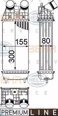 BEHR HELLA Service 8ML 376 746-771 - Intercooler, şarj cihazı furqanavto.az